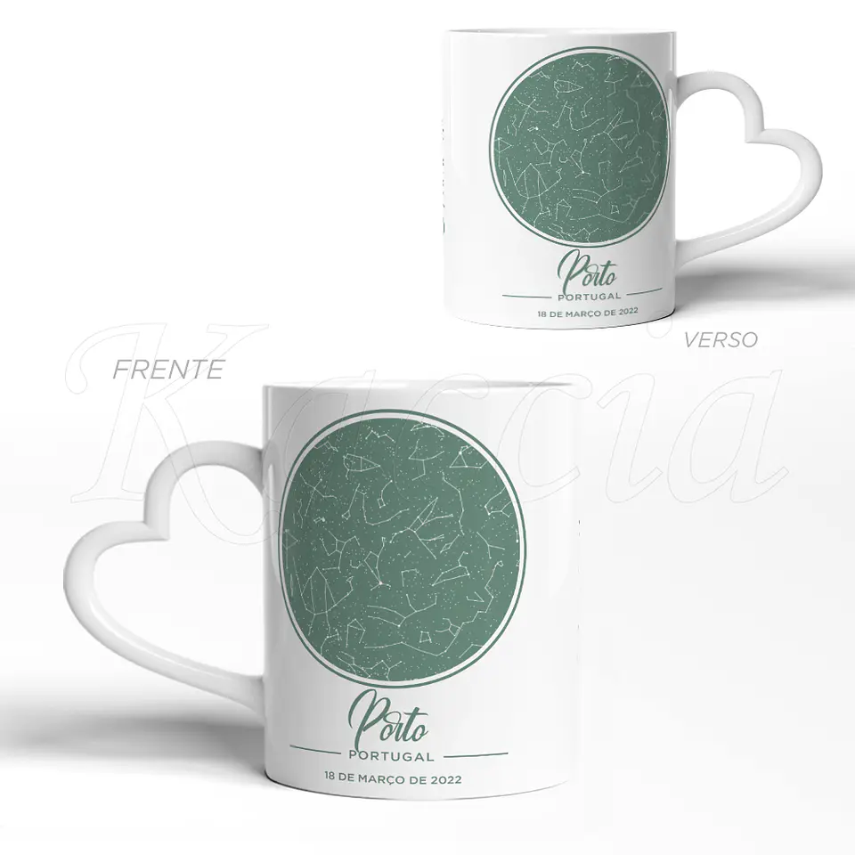 Caneca Personalizada Mapa das Estrelas Spotify Classy 9