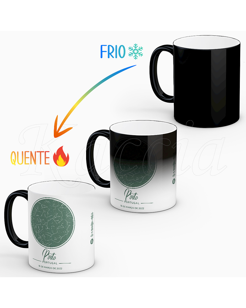 Caneca Personalizável Mapa das Estrelas Spotify Classy