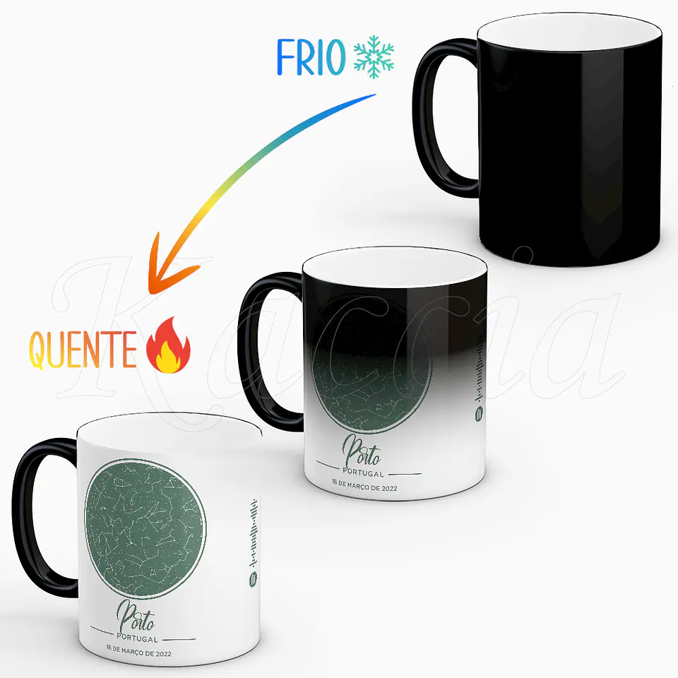 Caneca Personalizada Mapa das Estrelas Spotify Classy 8