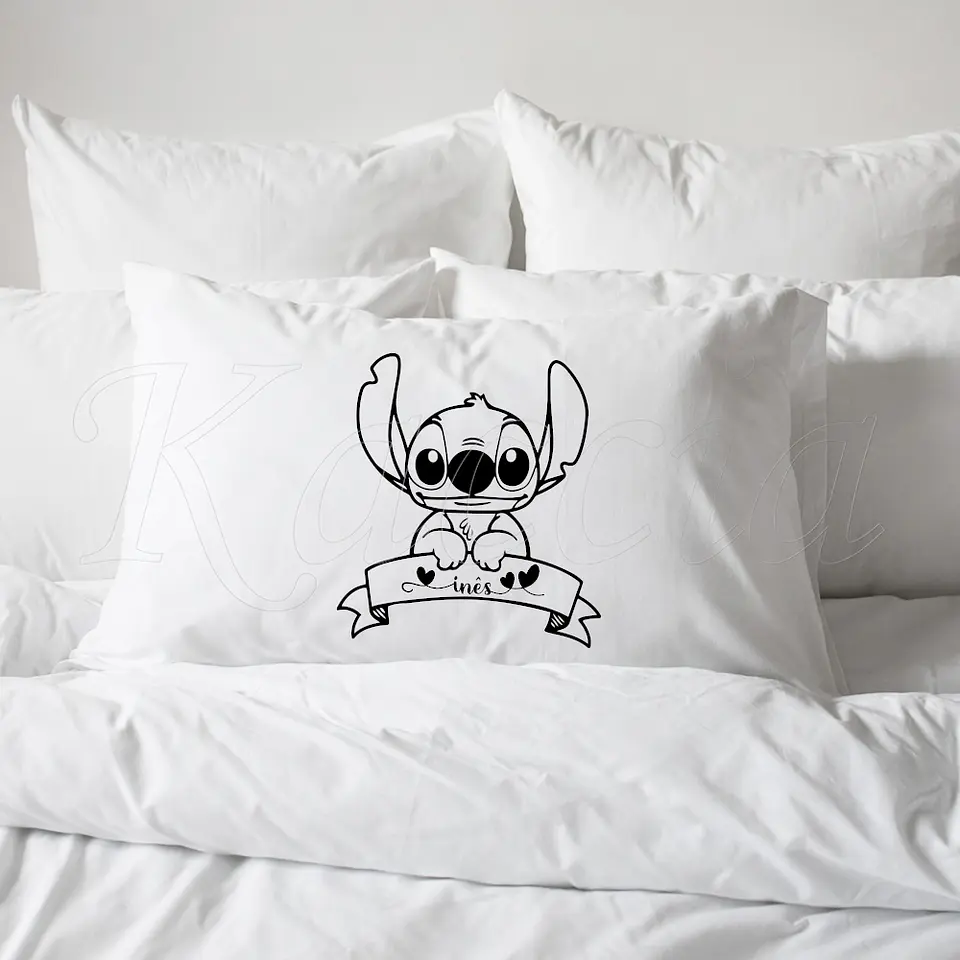 Fronha Personalizada Stitch com Nome 1