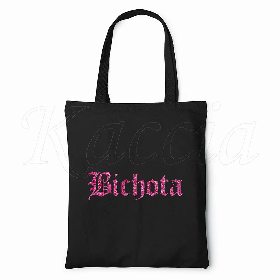 Saco Tote Bag Bichota Glitter 5