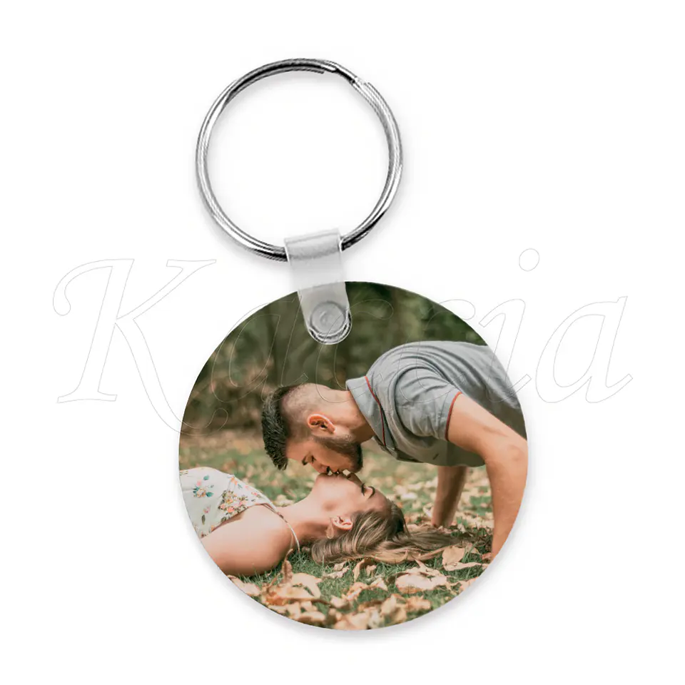 Porta-chaves Personalizado Redondo com Foto Amor 2
