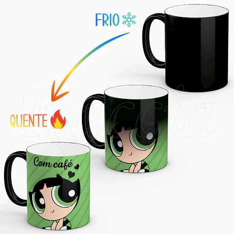 Caneca Com e Sem Café Buttercup