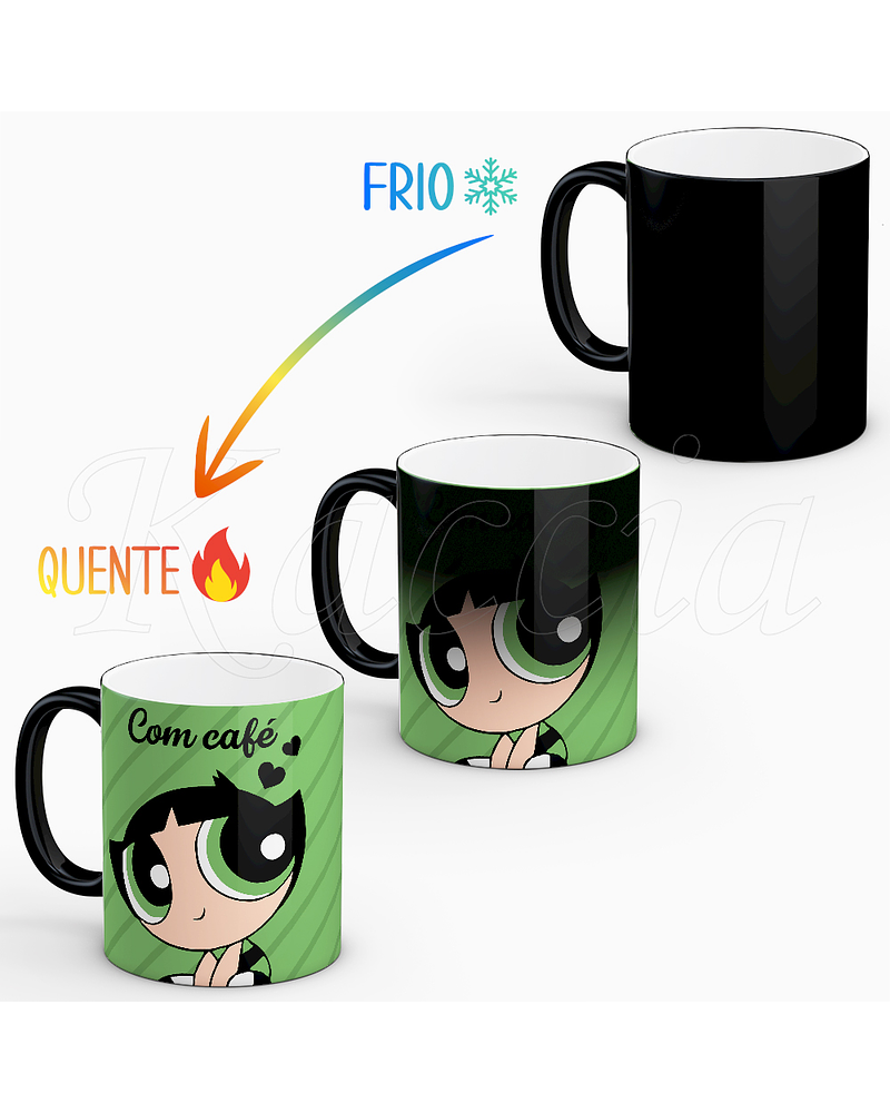 Caneca Com e Sem Café Buttercup