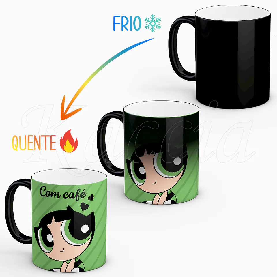 Caneca Com e Sem Café Buttercup 2