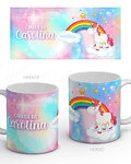 Caneca Personalizável Unicorn com Nome