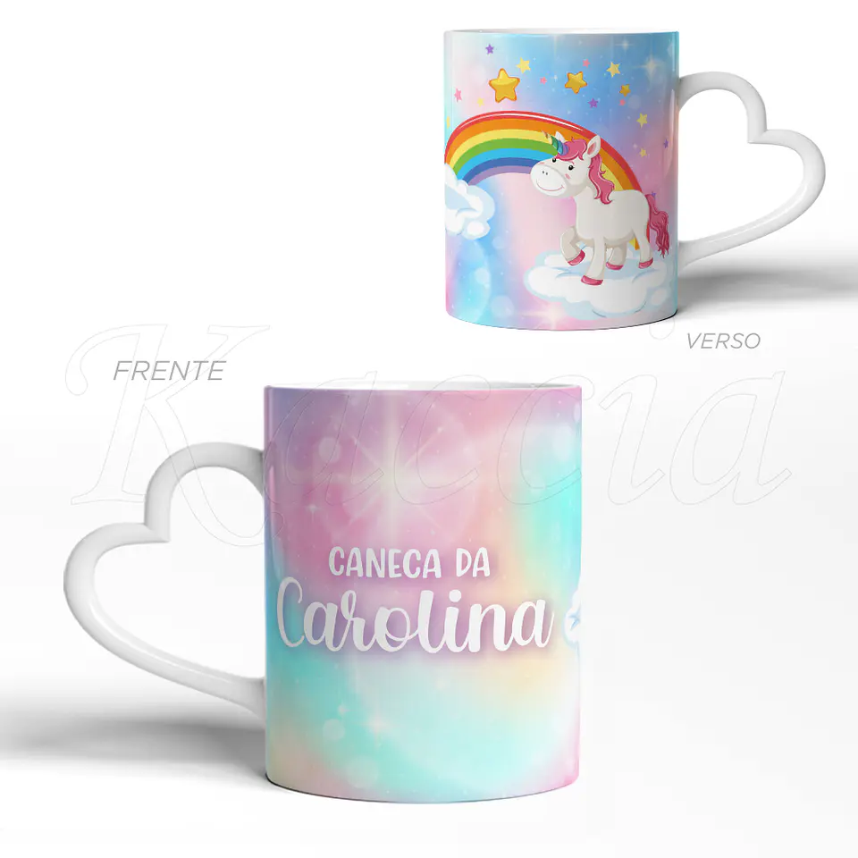 Caneca Personalizada Unicorn com Nome 3