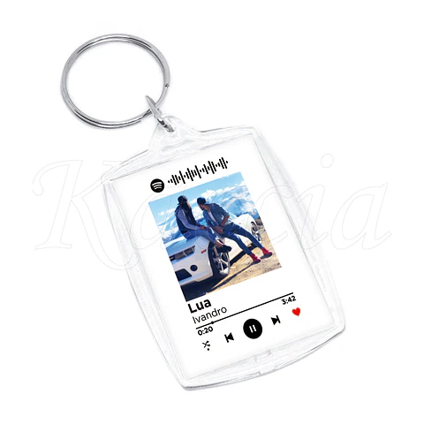 Porta-chaves Spotify Acrílico Data Especial