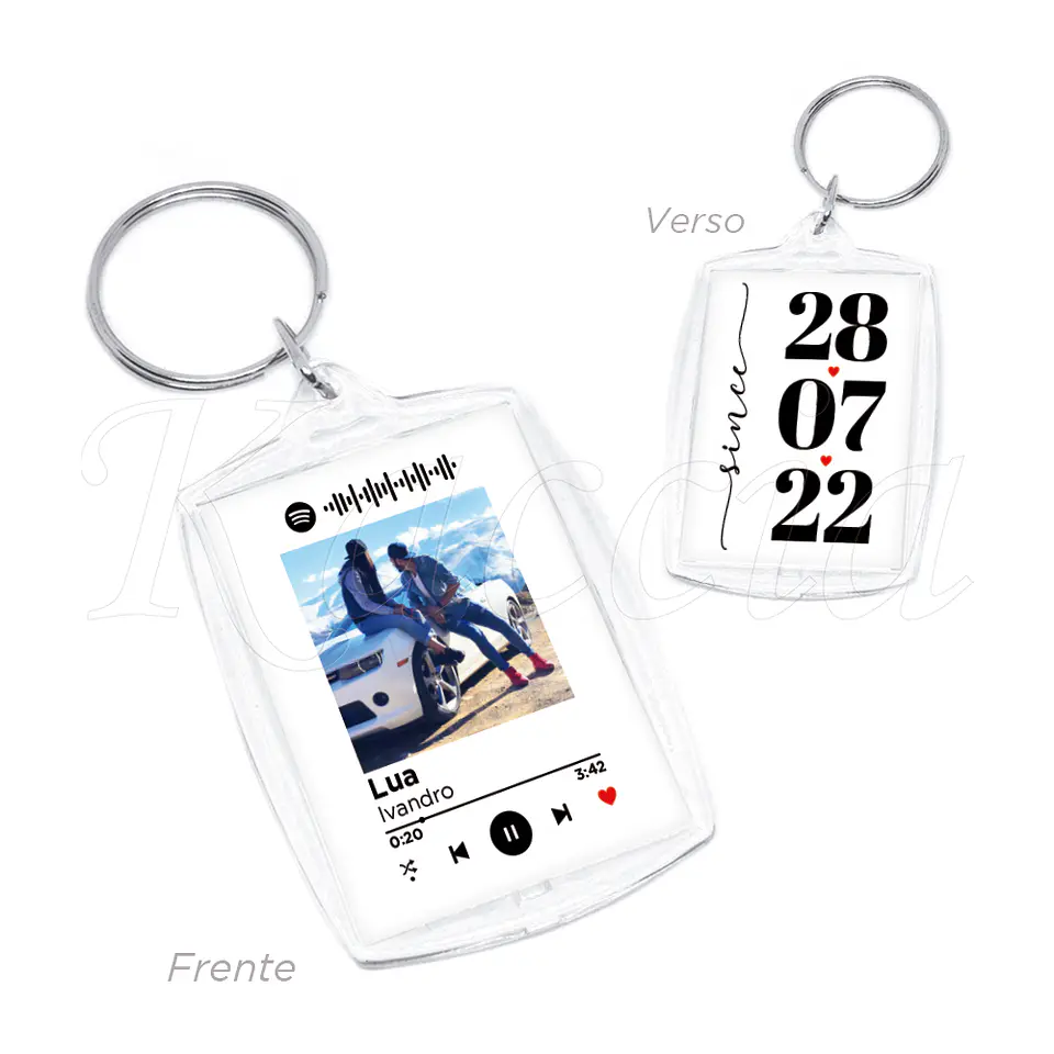 Porta-chaves Spotify Acrílico Data Especial 1