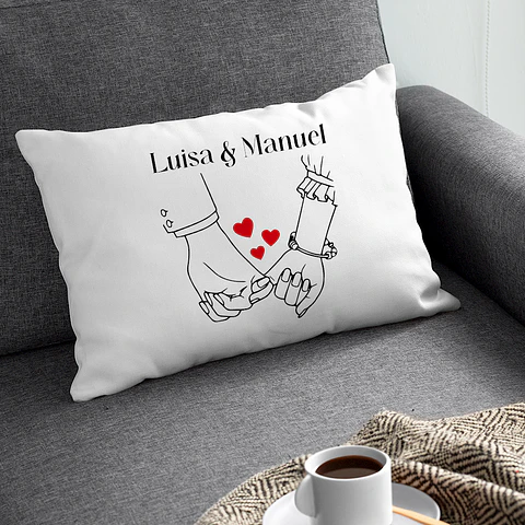 Fronha Personalizada Casal com Nomes