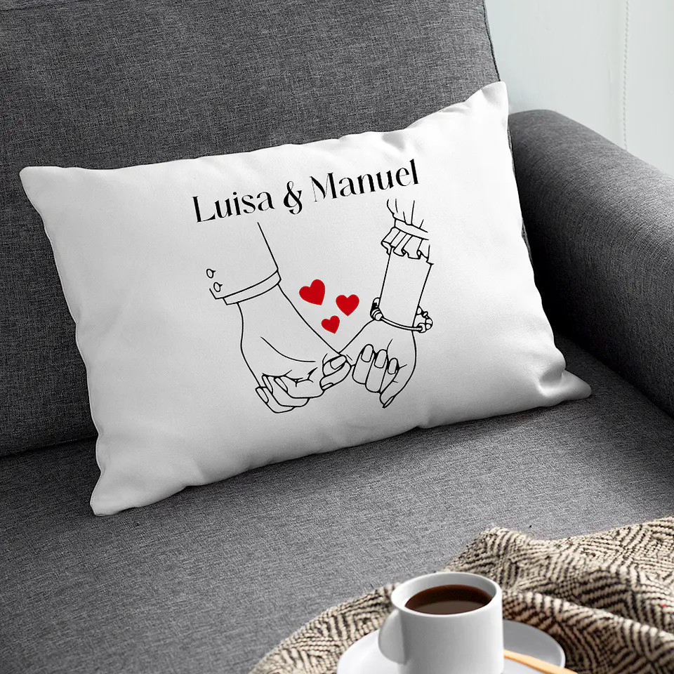 Fronha Personalizada Casal com Nomes 1