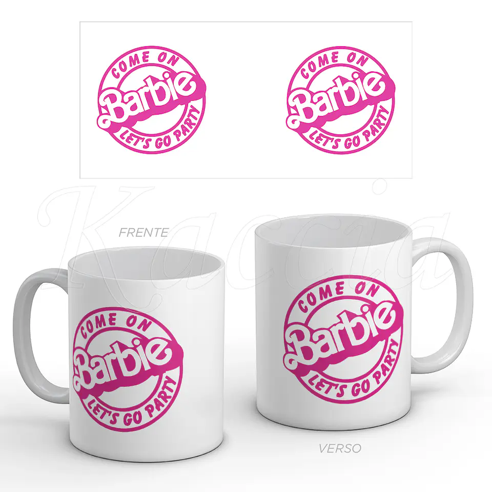 Caneca Barbie Let's Go Party 1
