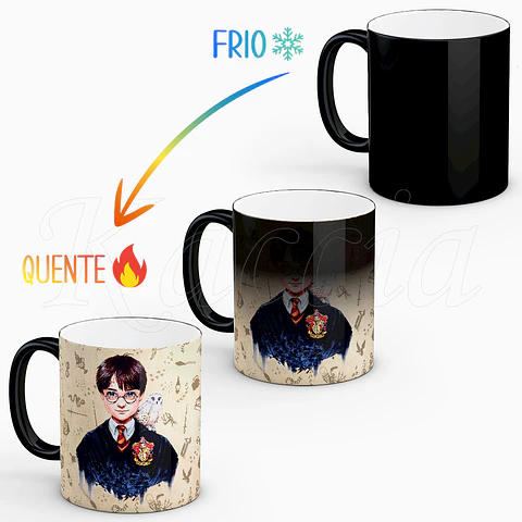 Caneca Personalizada Hogwarts com Nome