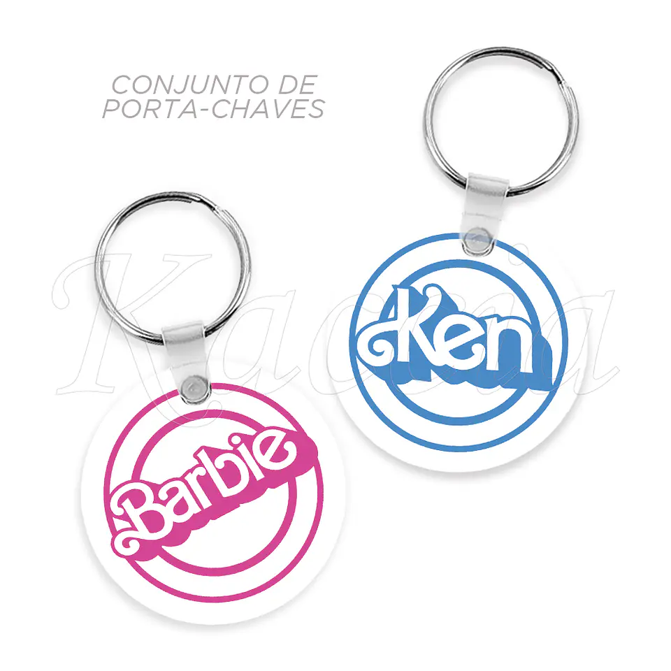 Porta-chaves Barbie & Ken 1