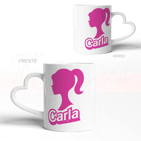 Conjunto de Canecas Personalizadas Barbie & Ken