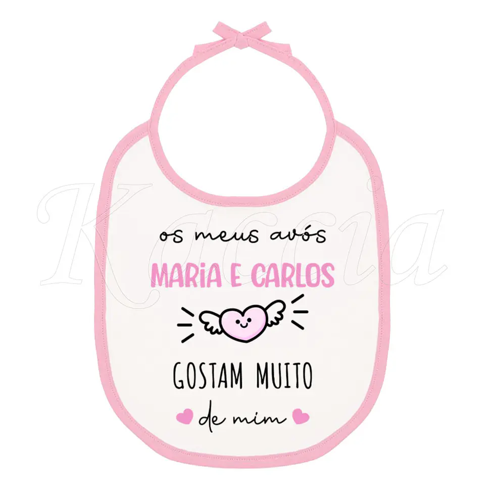 Babete para Bebé Meus Avós Gostam Muito de Mim 3