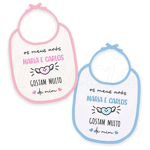 Babete para Bebé Meus Avós Gostam Muito de Mim