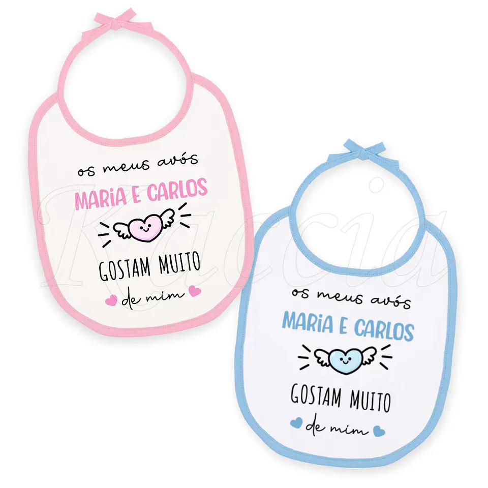 Babete para Bebé Meus Avós Gostam Muito de Mim 2