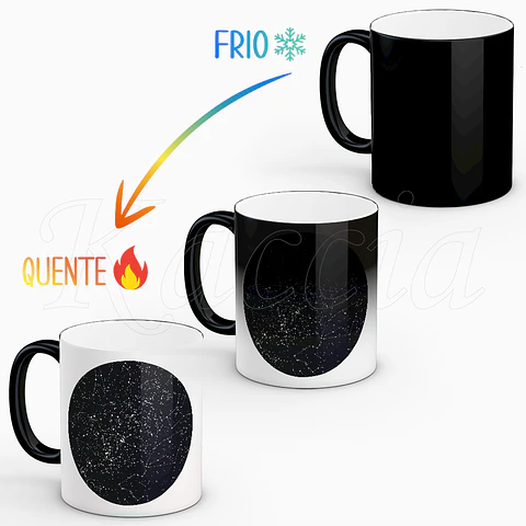 Caneca Personalizada Mapa das Estrelas Spotify