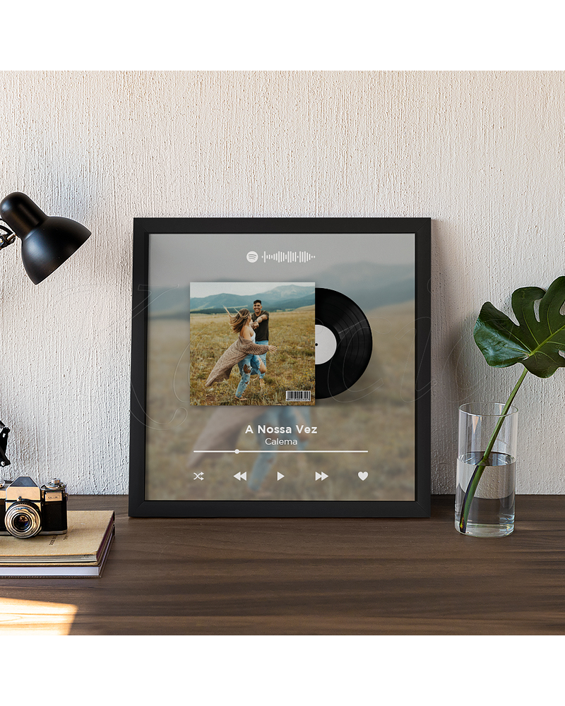 Quadro Spotify Personalizável Vinilo Square