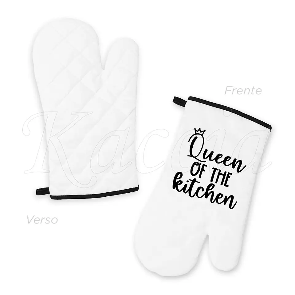 Conjunto Luva e Pega de Cozinha Queen Of The Kitchen 2