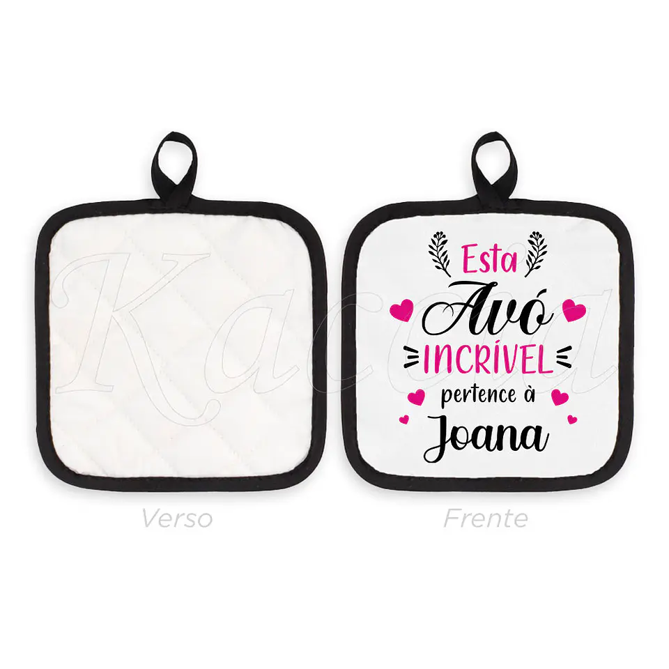 Conjunto Luva e Pega de Cozinha Personalizadas Incrível 3