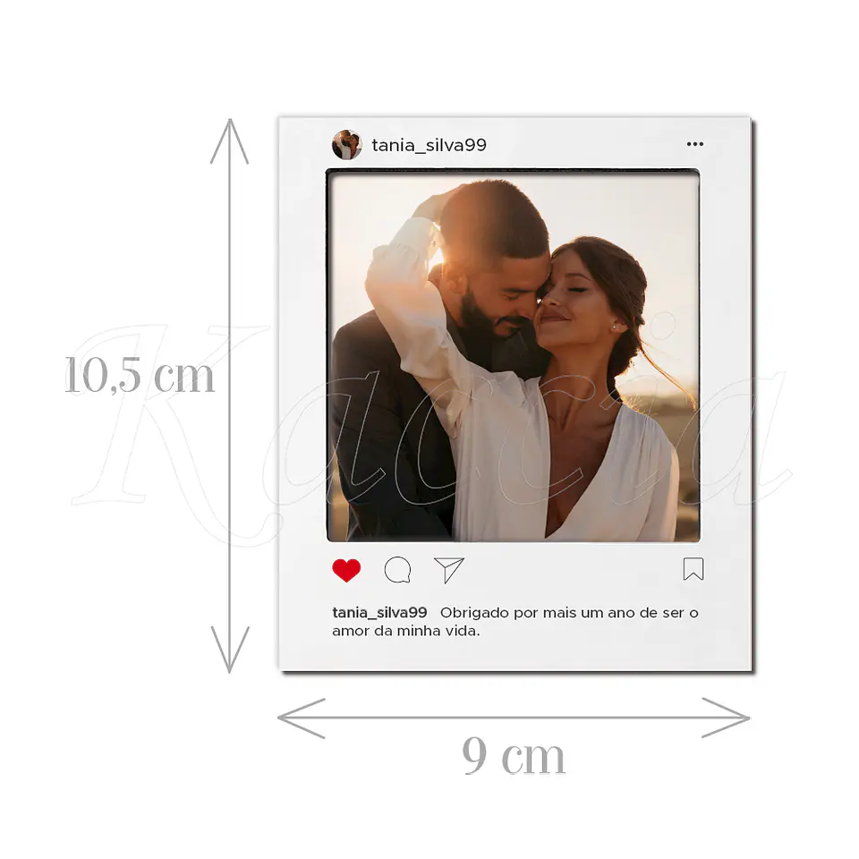Íman Personalizado Polaroid Instagram com Foto 5