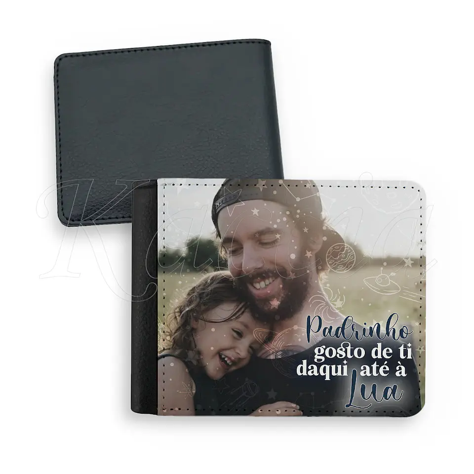 Carteira de Homem Personalizada Até à Lua com Foto 2