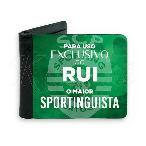 Carteira de Homem Personalizada Maior Sportinguista