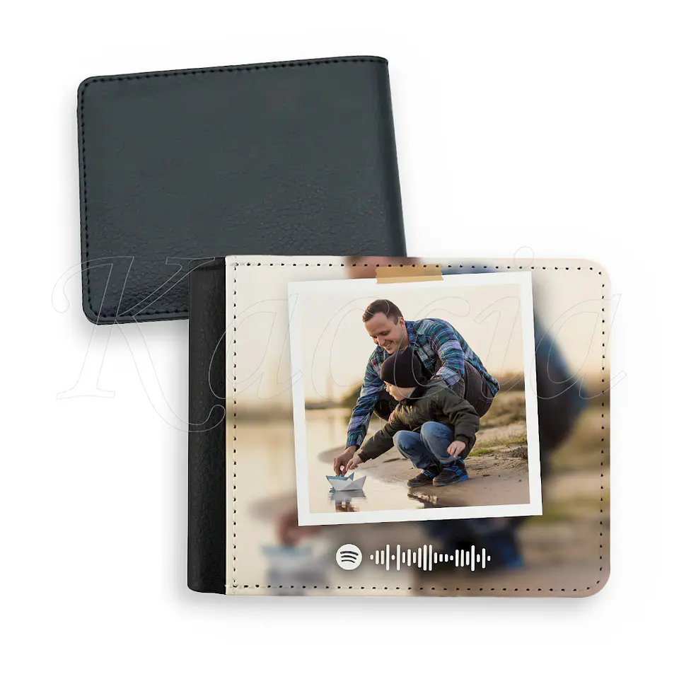 Carteira de Homem Personalizada Spotify com Foto 2