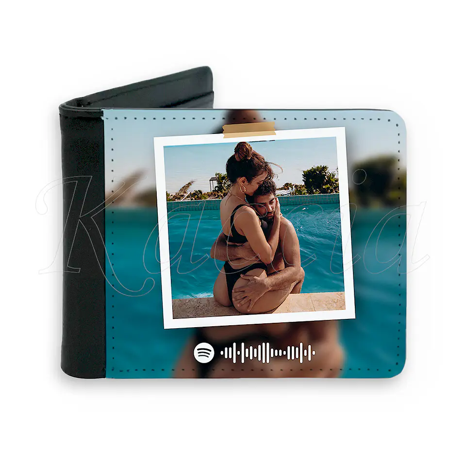 Carteira de Homem Personalizada Spotify com Foto 1
