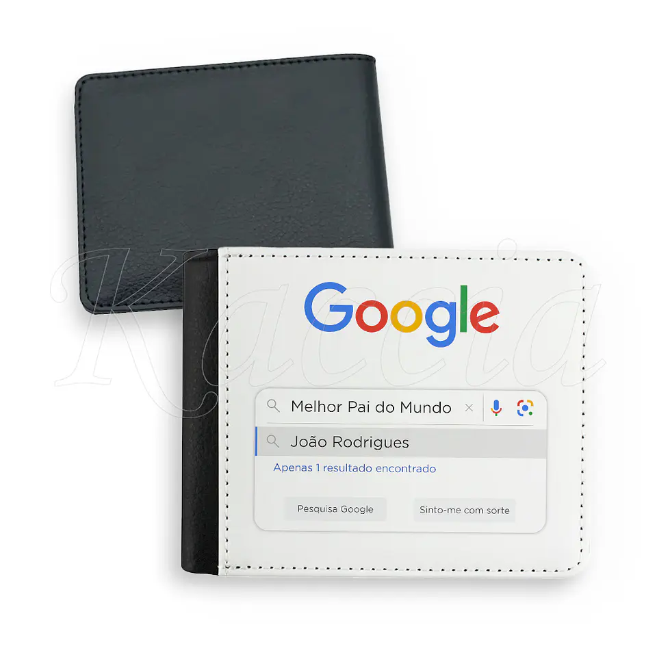 Carteira de Homem Personalizada Google 2