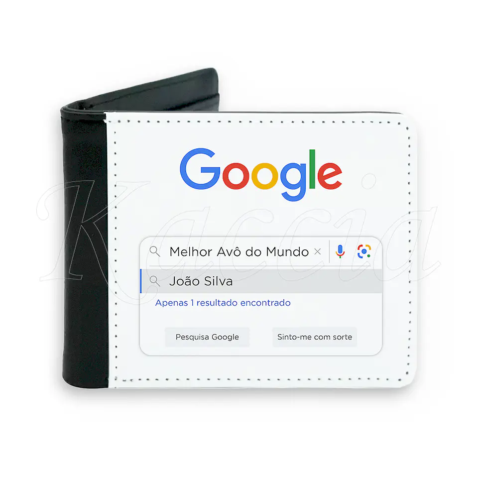 Carteira de Homem Personalizada Google 1