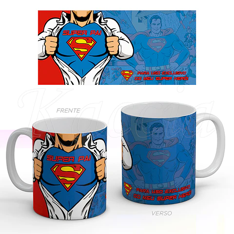 Caneca Super Herói Pai