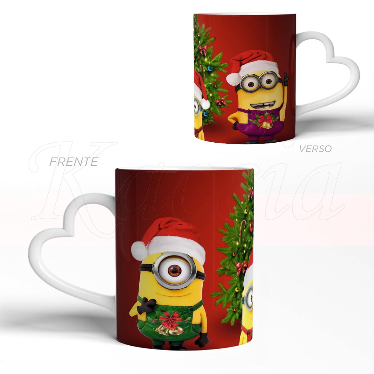 Caneca Natal Minions 3