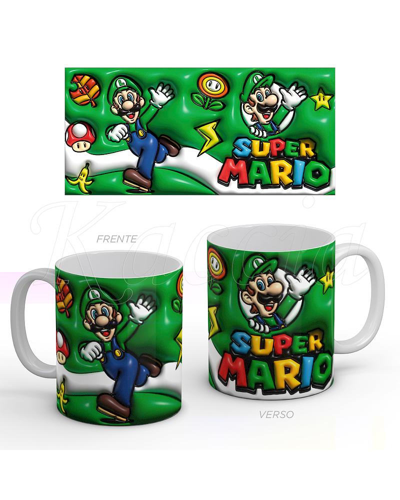 Caneca Luigi Super Mario