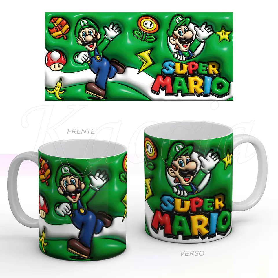 Caneca Luigi Super Mario 1