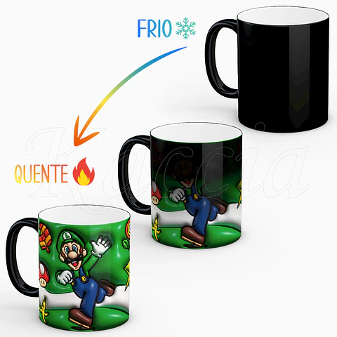 Caneca Luigi Super Mario