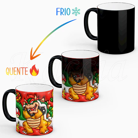 Caneca Bowser Super Mario