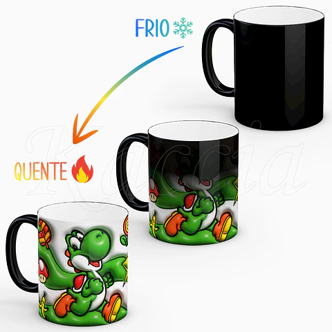 Caneca Yoshi Super Mario