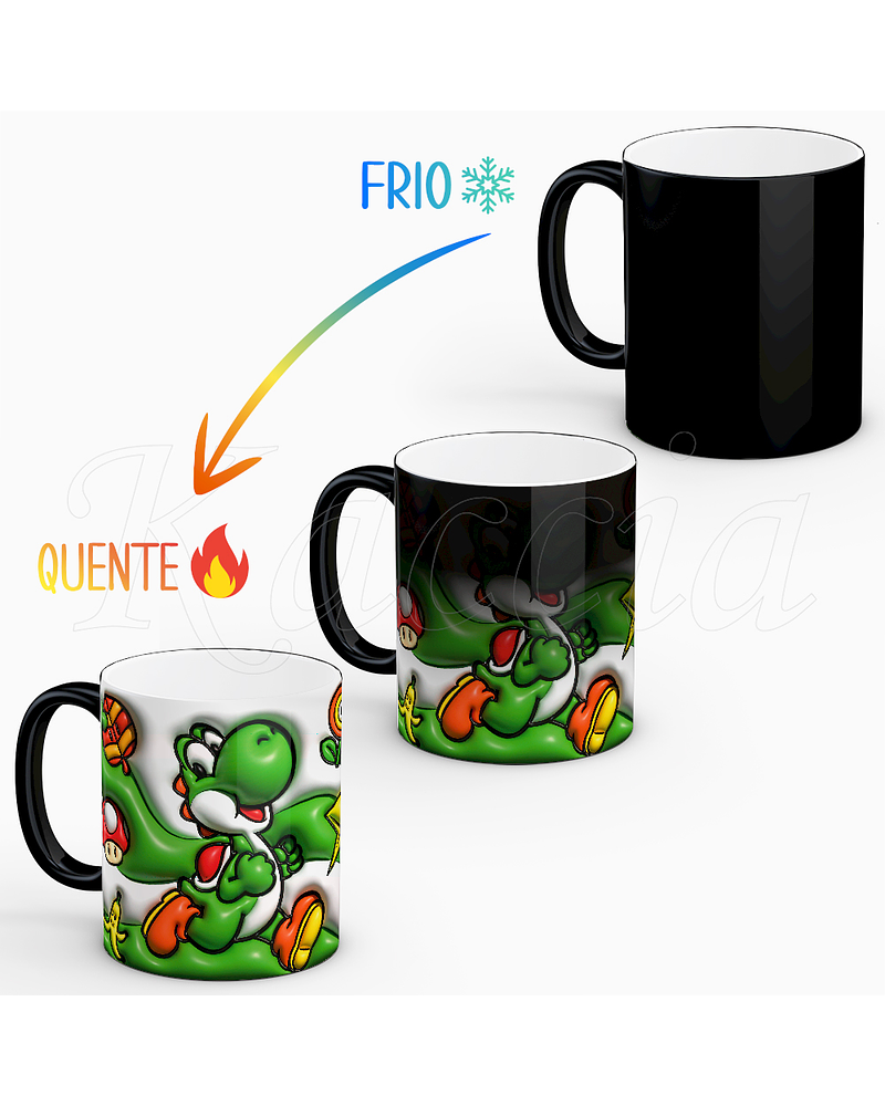 Caneca Yoshi Super Mario