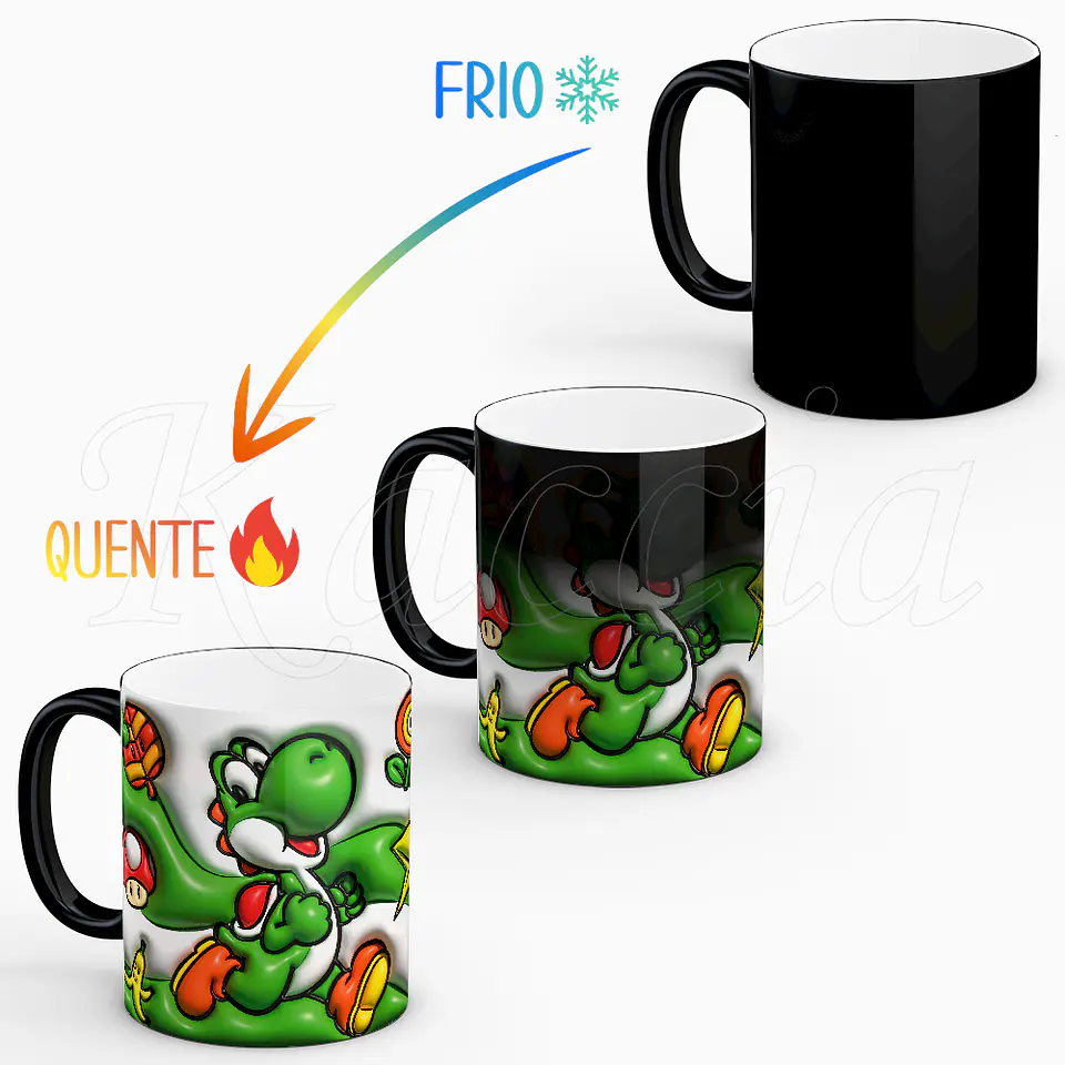 Caneca Yoshi Super Mario 2