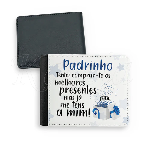 Carteira de Homem Personalizada Presente Sou Eu