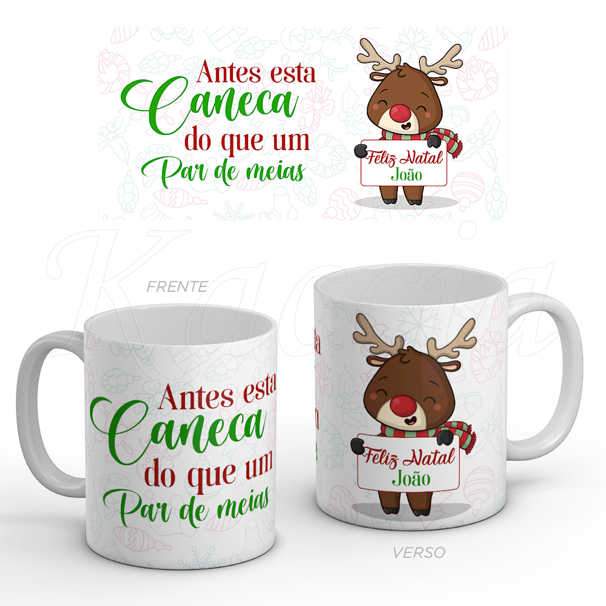 Caneca Melhor do que um Par de Meias Rena 1