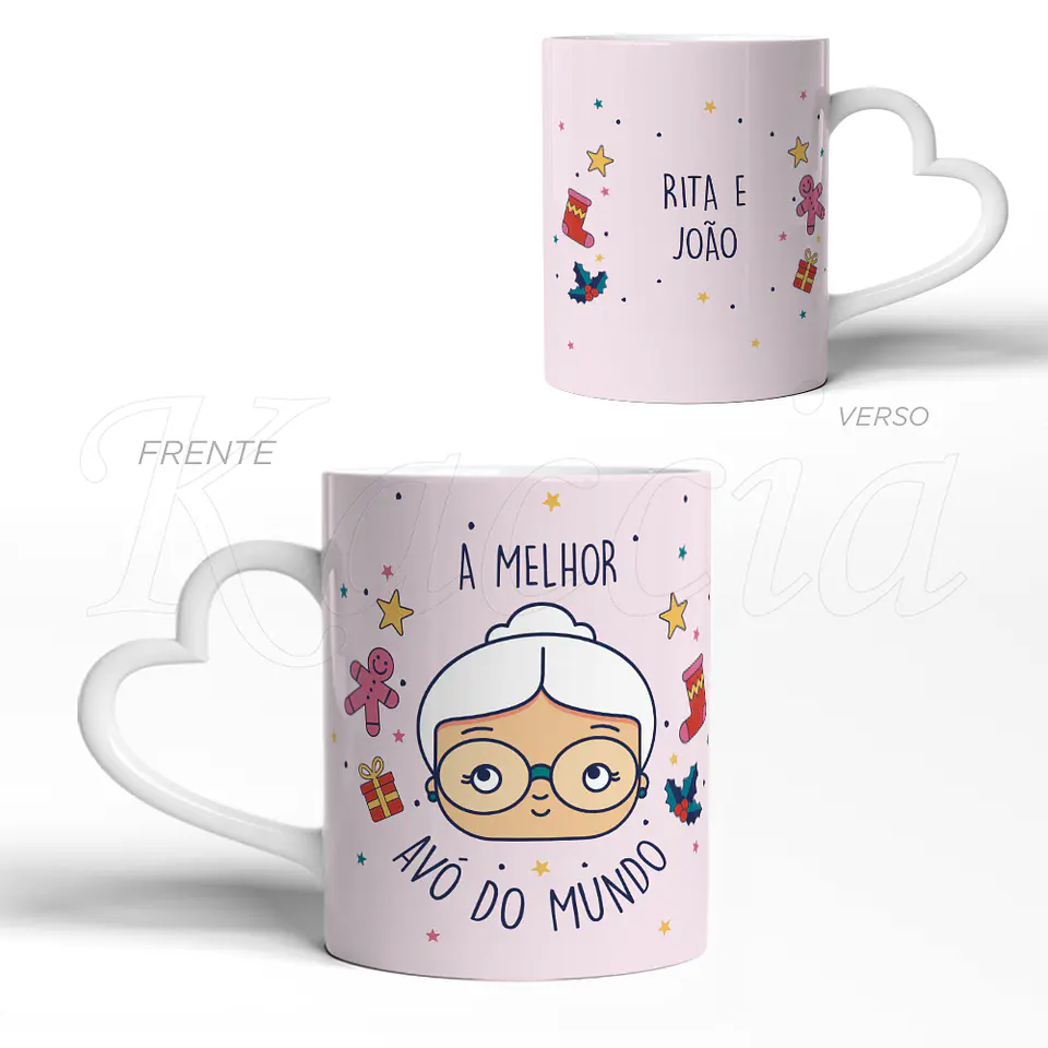 Caneca Personalizada Natal Melhor Avó  3