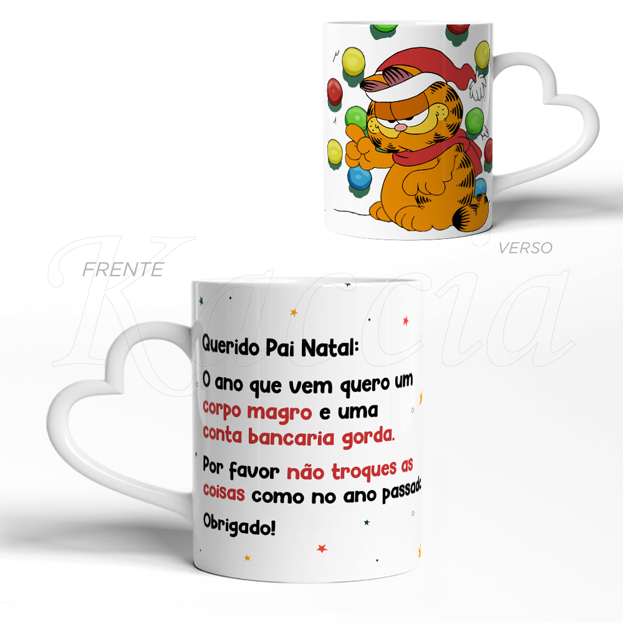 Caneca Garfield Natalicio 3
