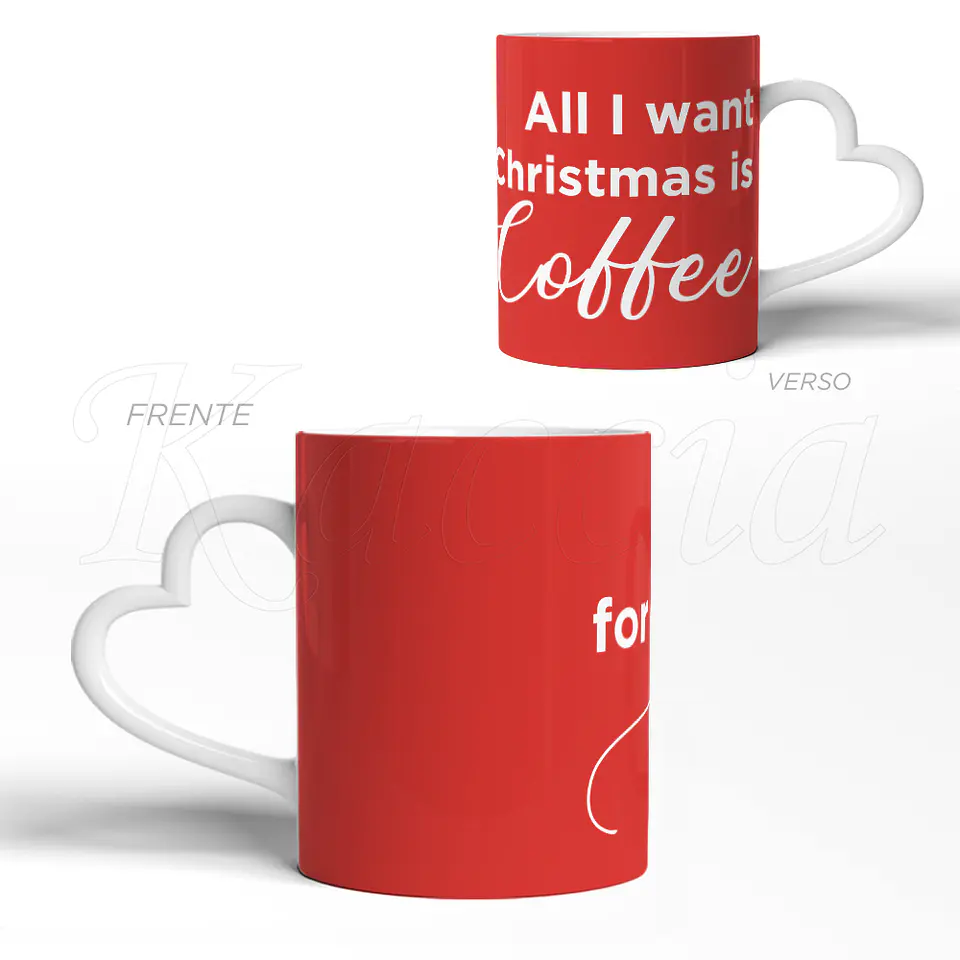 Caneca All I Want For Christmas Is Cofee 3