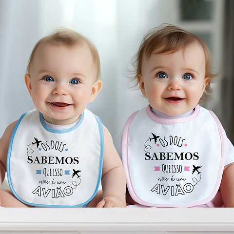 Babete para Bebé Não é um Avião