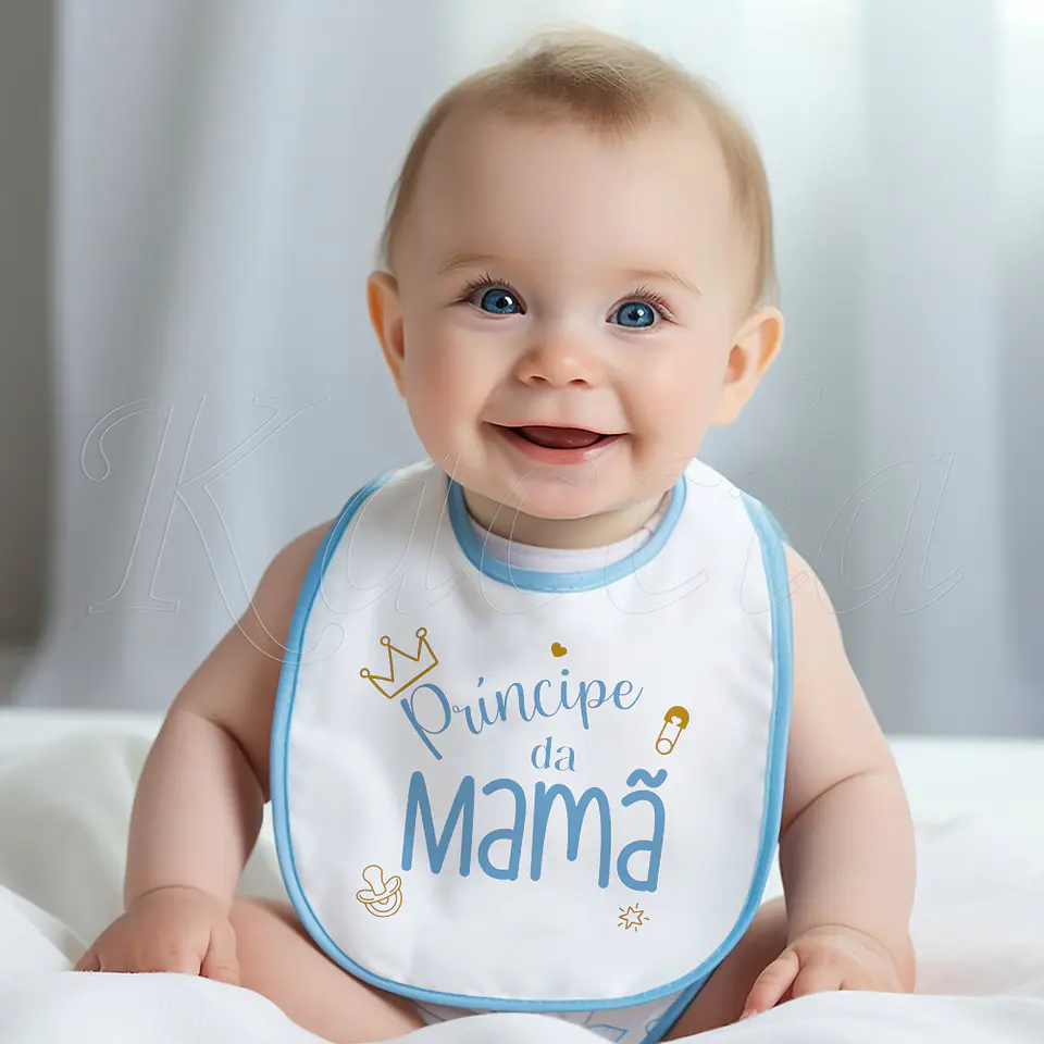 Babete para Bebé Menino Príncipe 1