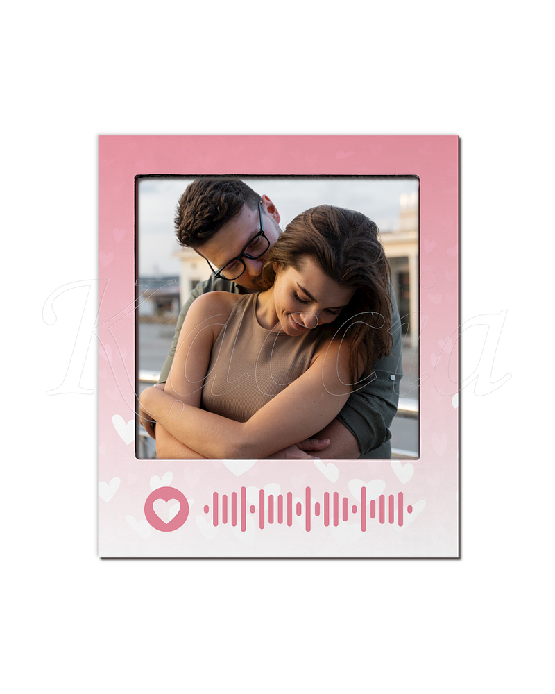 Íman Personalizável Polaroid com Foto Spotify Pink